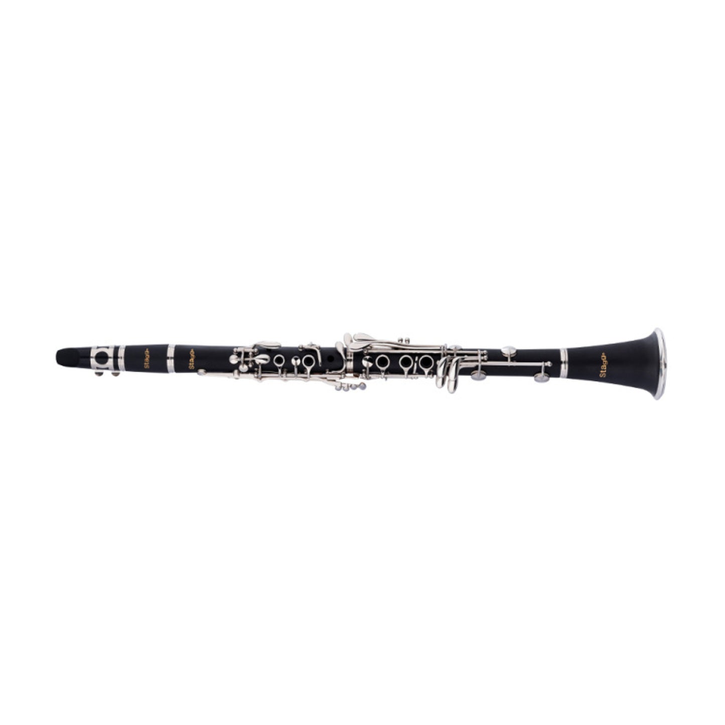 Stagg Bb Clarinet, Boehm System, ABS Body And Nickel-plated Keys And Rings