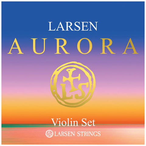 Larsen Aurora, Violin String Set, (w/Aluminum D), 4/4, Medium