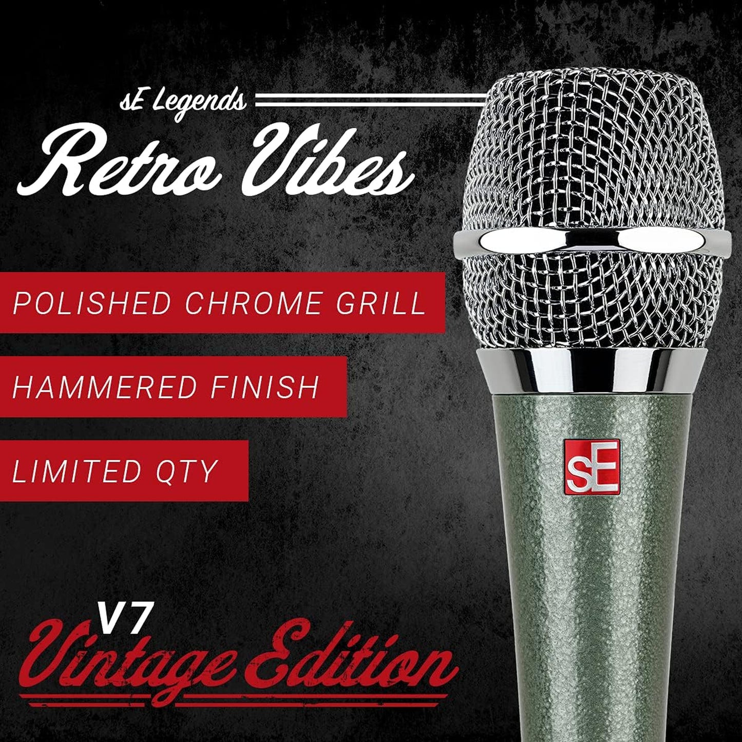 sE Electronics Studio-grade Handheld Microphone Supercardioid in Vintage Edition