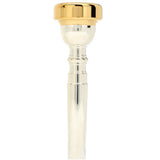 Bach Classic Silver Plated Trumpet Mouthpiece with Gold-plated Rim 10.5C