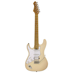 Aria Fullerton Electric Guitar Marble White