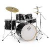 Dixon Spark Birch 5pc Satin Black Acoustic Drum Shell Pack