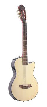 Angel Lopez 4/4 Cutaway Electric Classical Guitar Solid Body, Natural