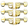 Ovation Gold Guitar Tuning Machines Set, Small Pegs, 6 Units