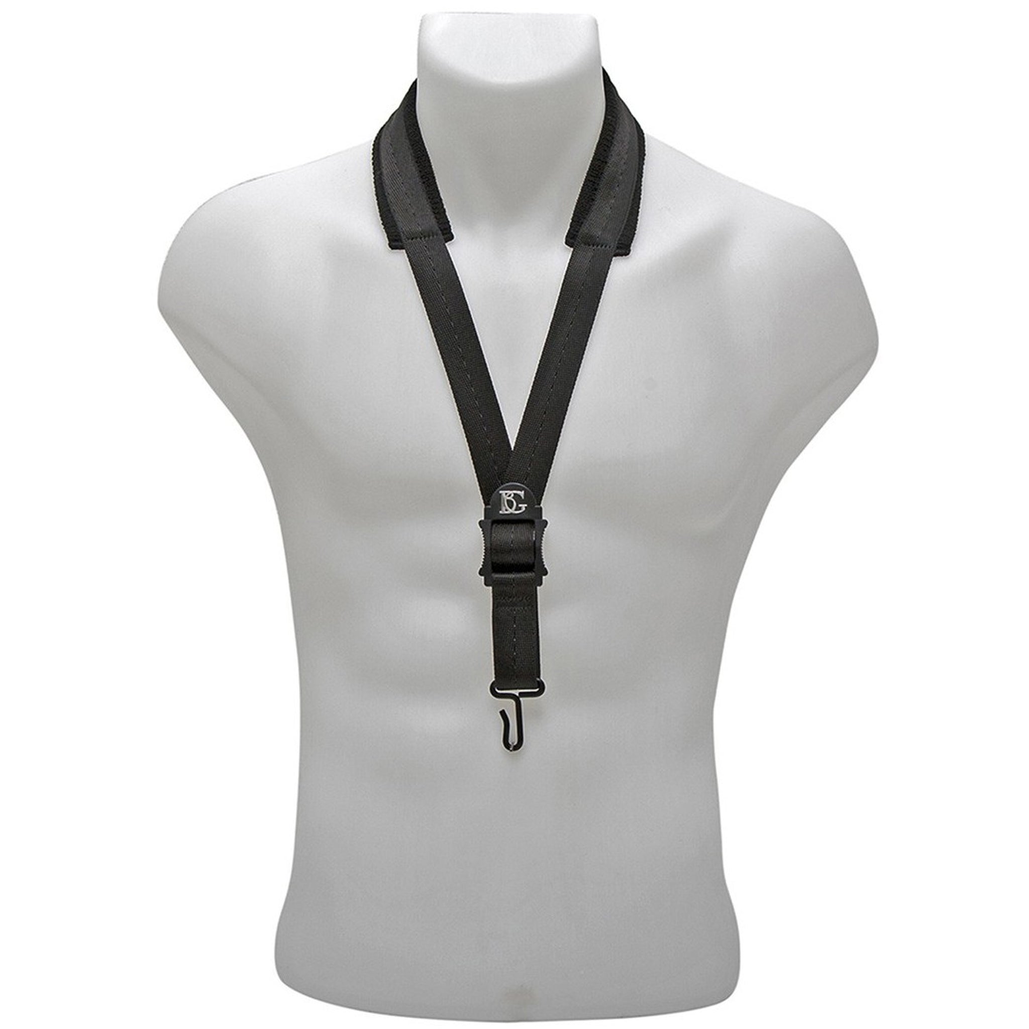 BG Comfort Alto/Tenor Saxophone Strap, Metal Hook, S10M