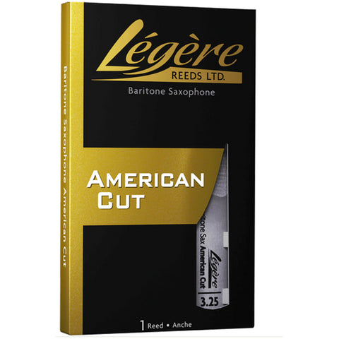 Legere Baritone Saxophone Reed, American Cut, Strength 3.25