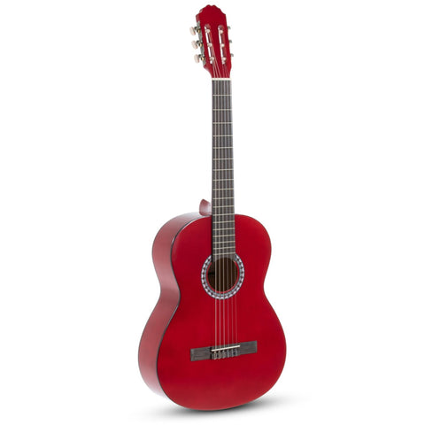 GEWA Basic Classical Guitar 4/4 Transparent Red