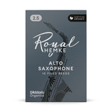 Royal Hemke Organic Alto Saxophone Reeds, Strength 2.5, 10-pack