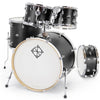 Dixon Spark Birch 5pc Satin Black Acoustic Drum Shell Pack