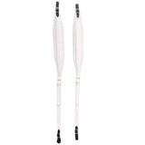 D'Luca MX3 Leather Accordion Straps White/White