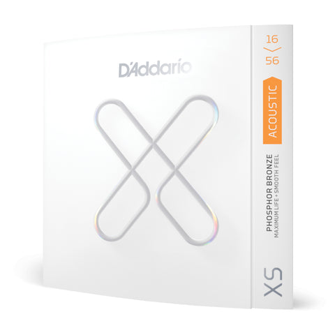 D'Addario XS Acoustic Guitar Strings Phosphor Bronze, Resophonic, 16-56