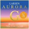 Larsen Aurora, Violin G String, (Synthetic/Silver), 1/8, Medium