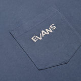 EVANS Heritage Pocket T-Shirt, Petrol Blue, L