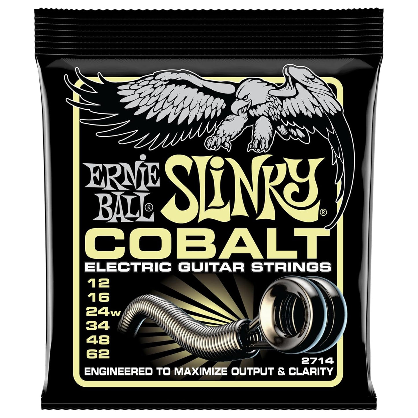 Ernie Ball Mammoth Slinky Cobalt Electric Guitar Strings 12-62 Gauge