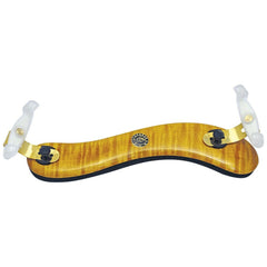 Viva La Musica Augustin Diamond Violin Shoulder Rest, Light Maple/Gold & White Feet, 4/4-3/4, Left Hended