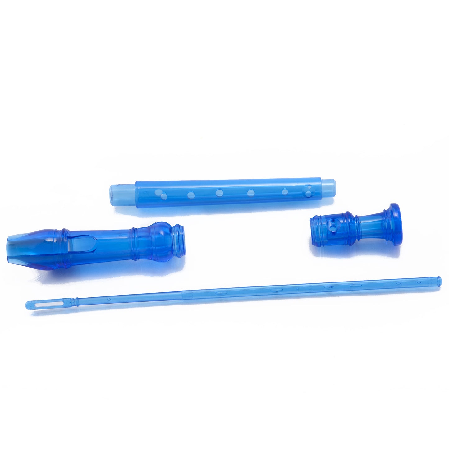 D'Luca Student 3 Piece Recorder Flute Blue