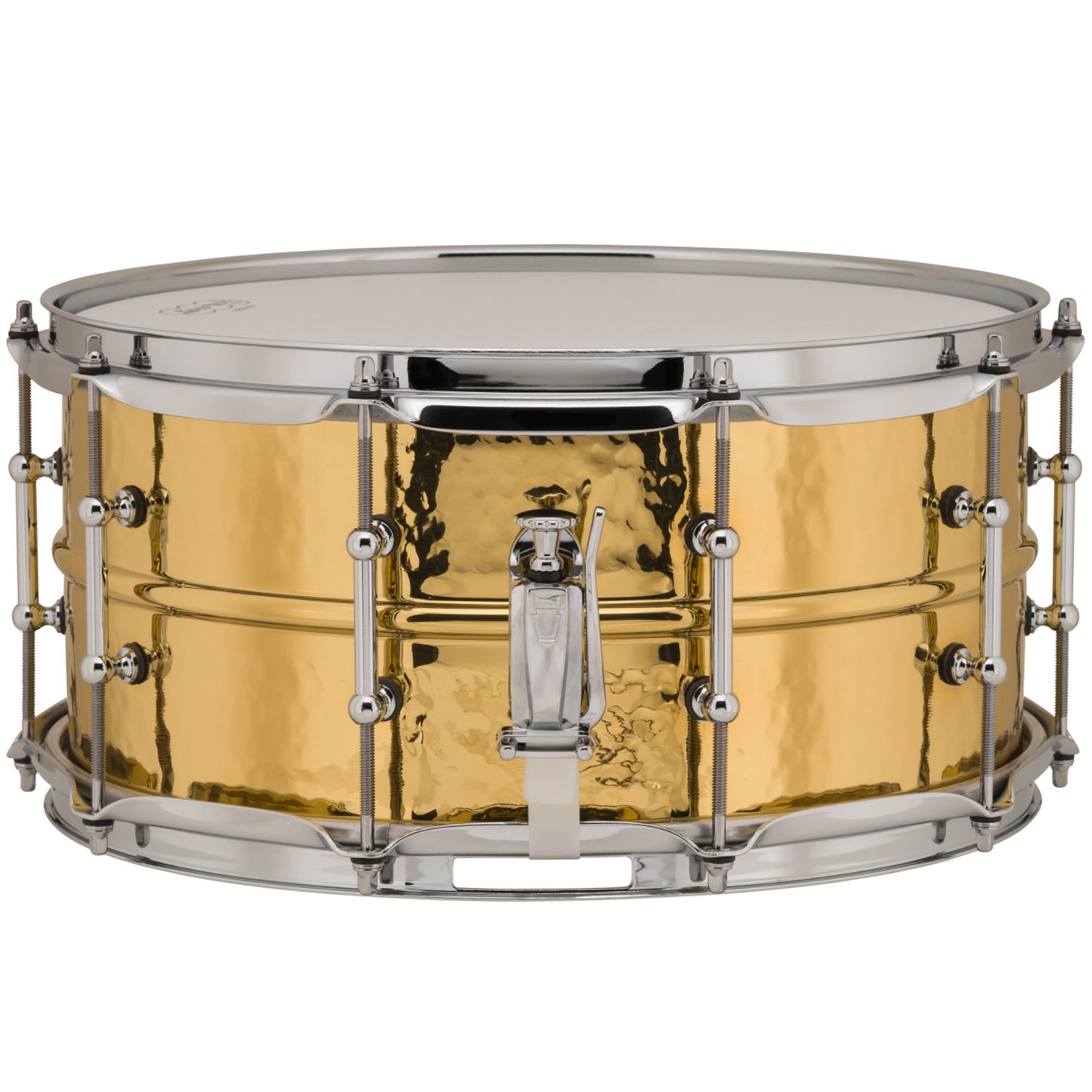 Ludwig LB422BKT Supraphonic 6.5x14 Hammered Brass w/Tube Lugs Snare Drum