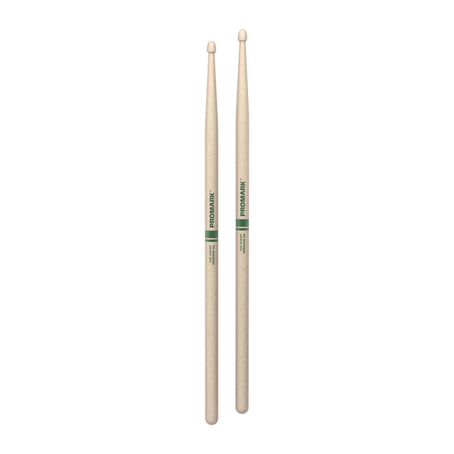 ProMark Rebound 5A Raw Hickory Drumsticks, Acorn Wood Tip