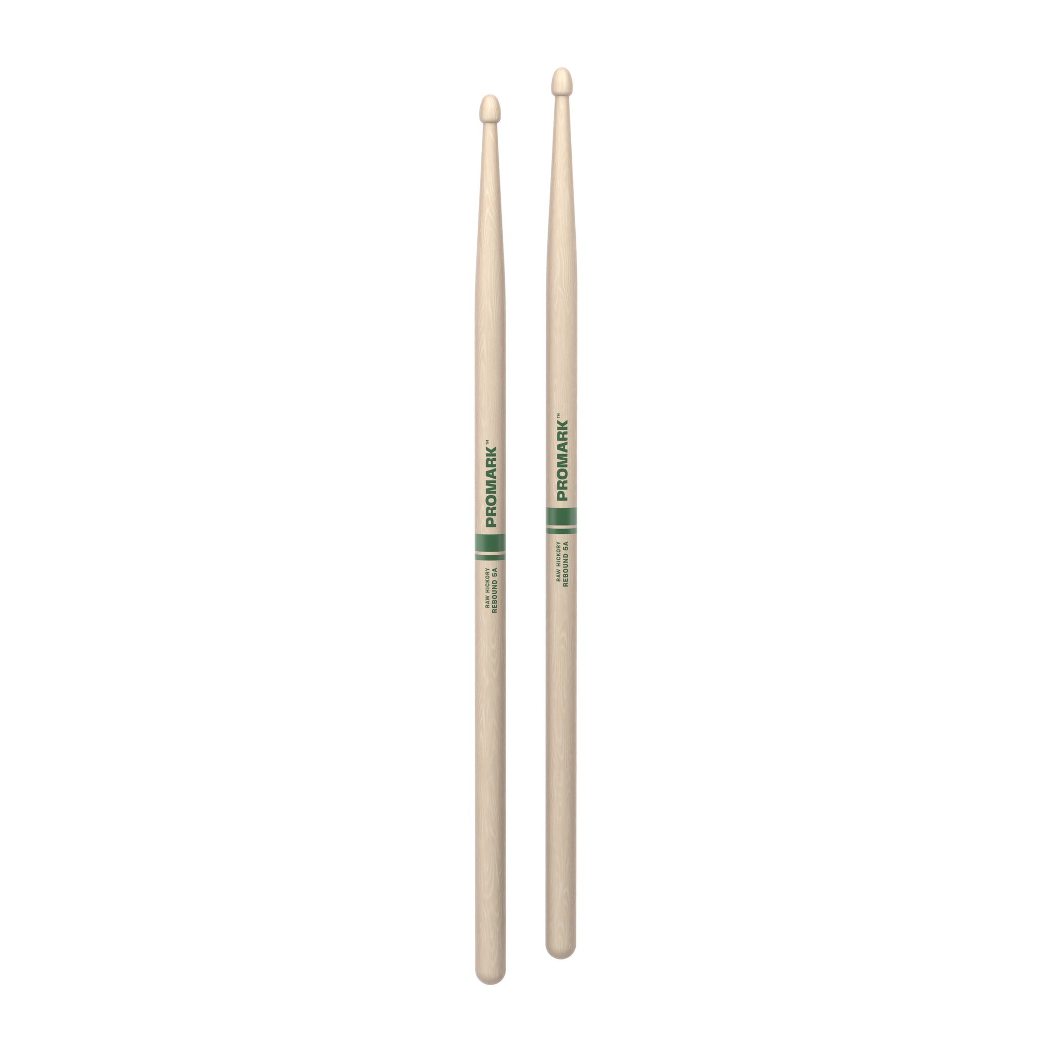 ProMark Rebound 5A Raw Hickory Drumsticks, Acorn Wood Tip