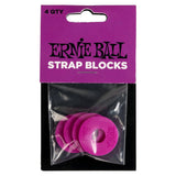 Ernie Ball Strap Blocks - Purple - 4 Pack