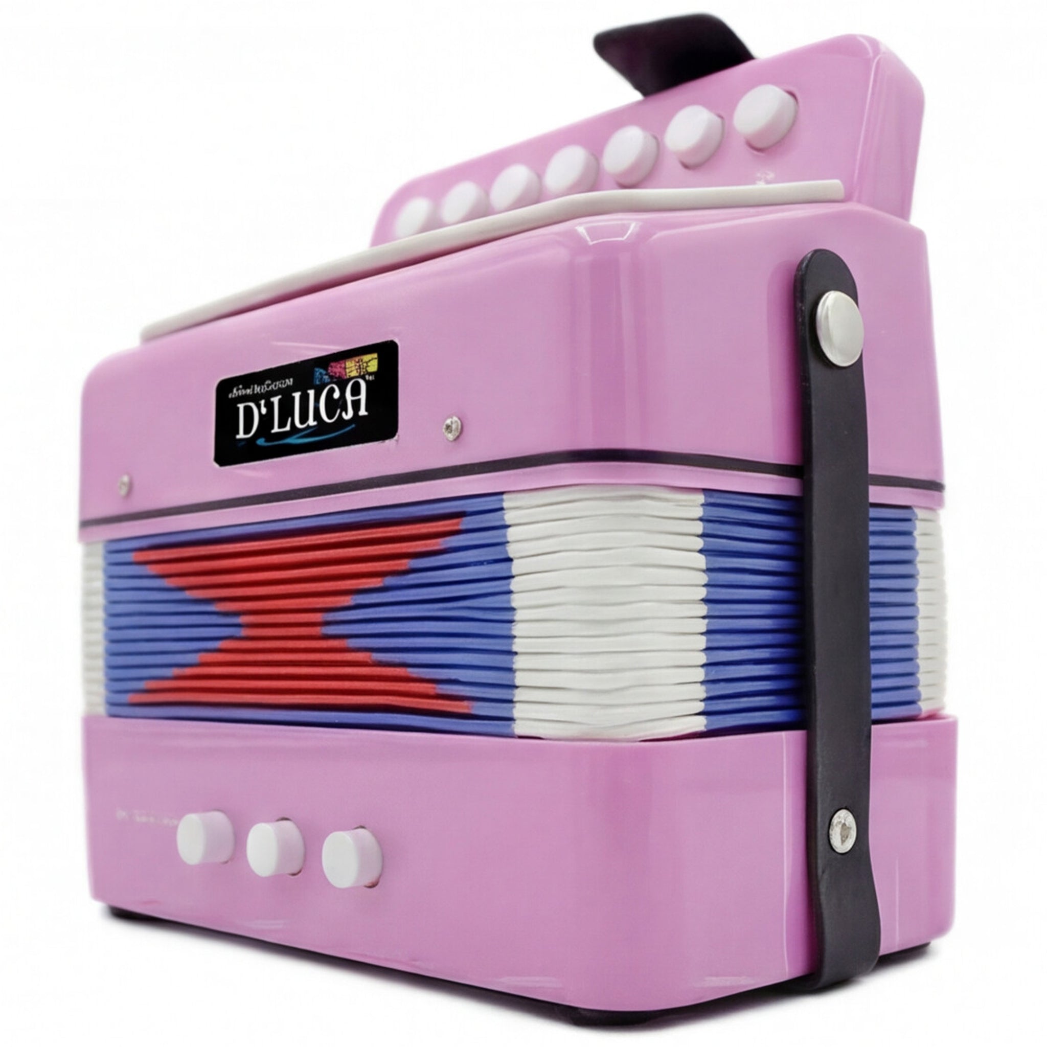D'Luca Kids Series Button Accordion, Pink