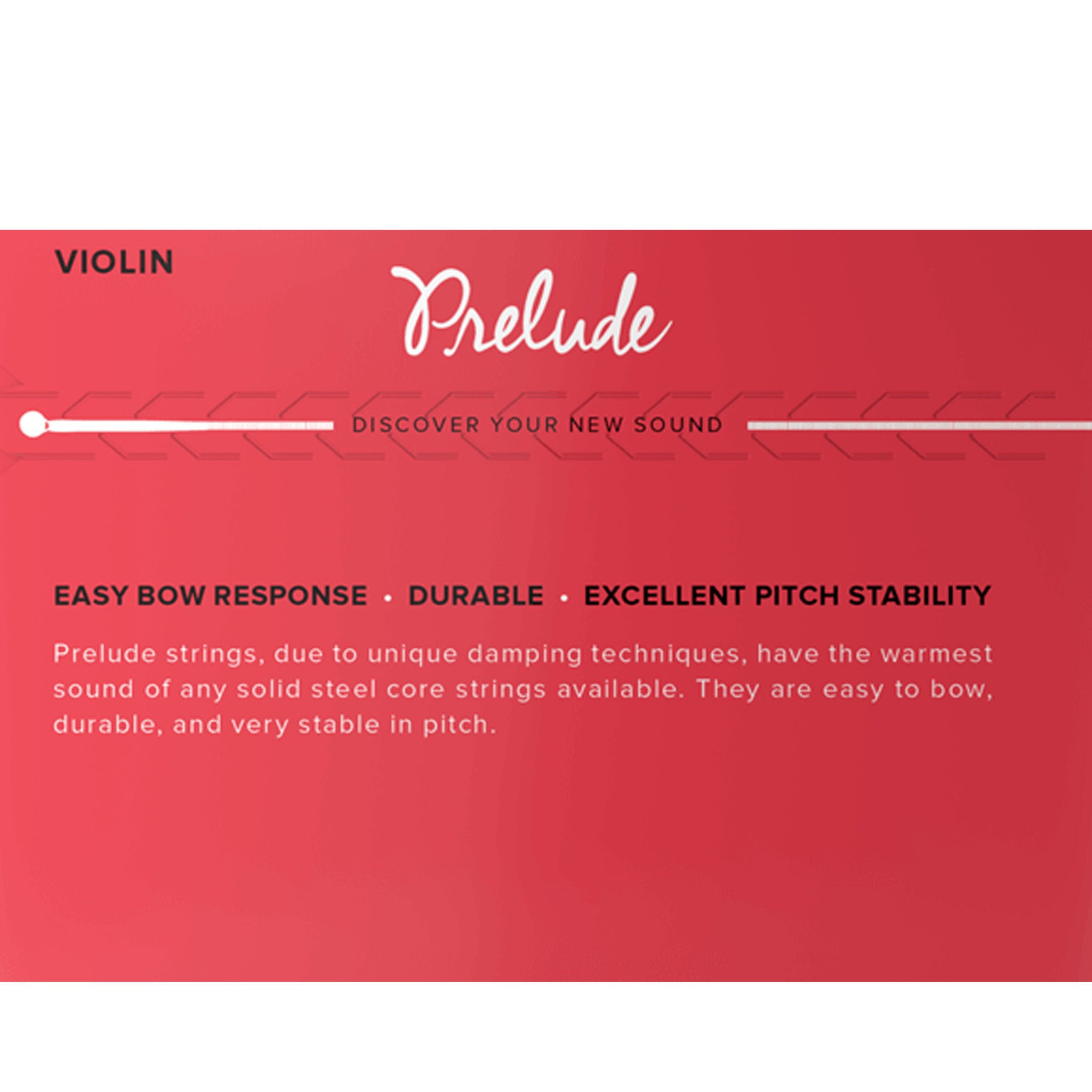D'Addario Prelude Violin Single D String, 1/2 Scale, Medium, Bulk 10-Pack