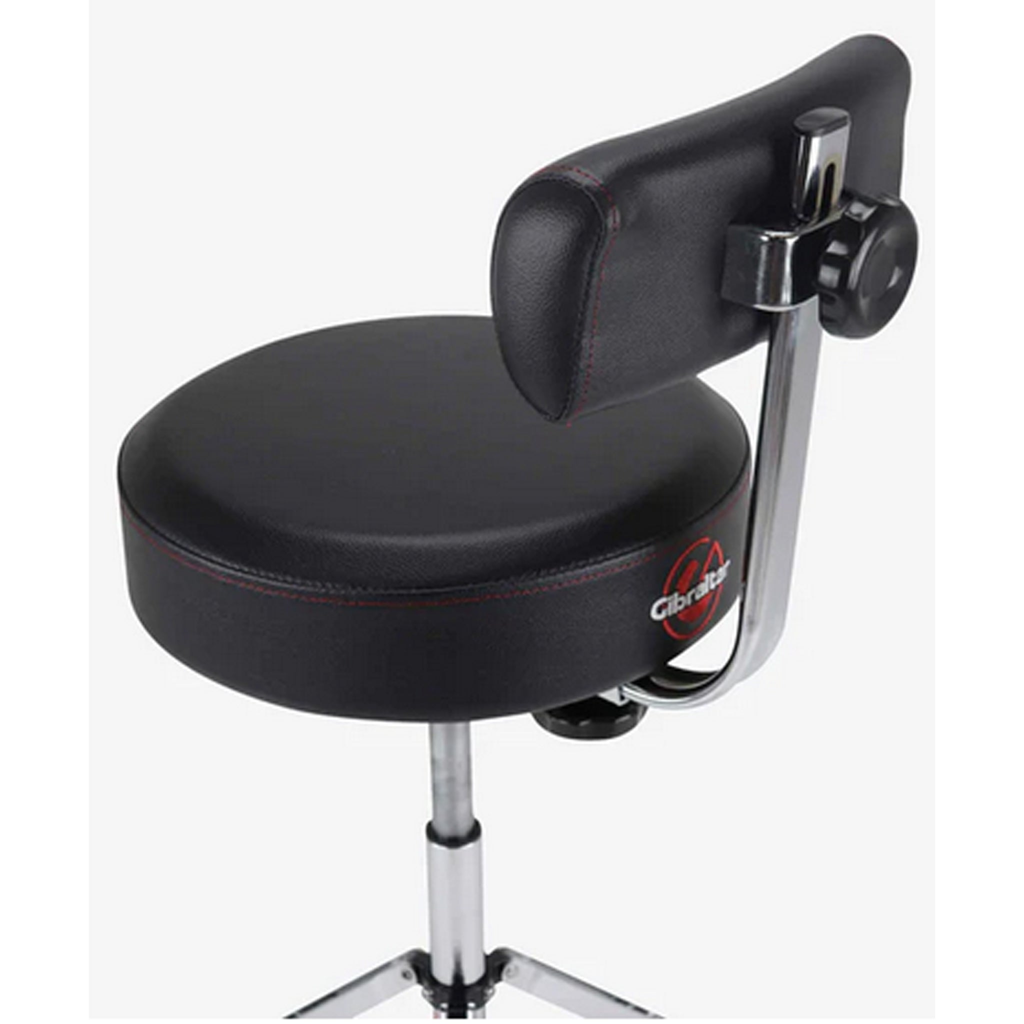Gibraltar Hydraulic Tall Round Drum Throne with Footrest
