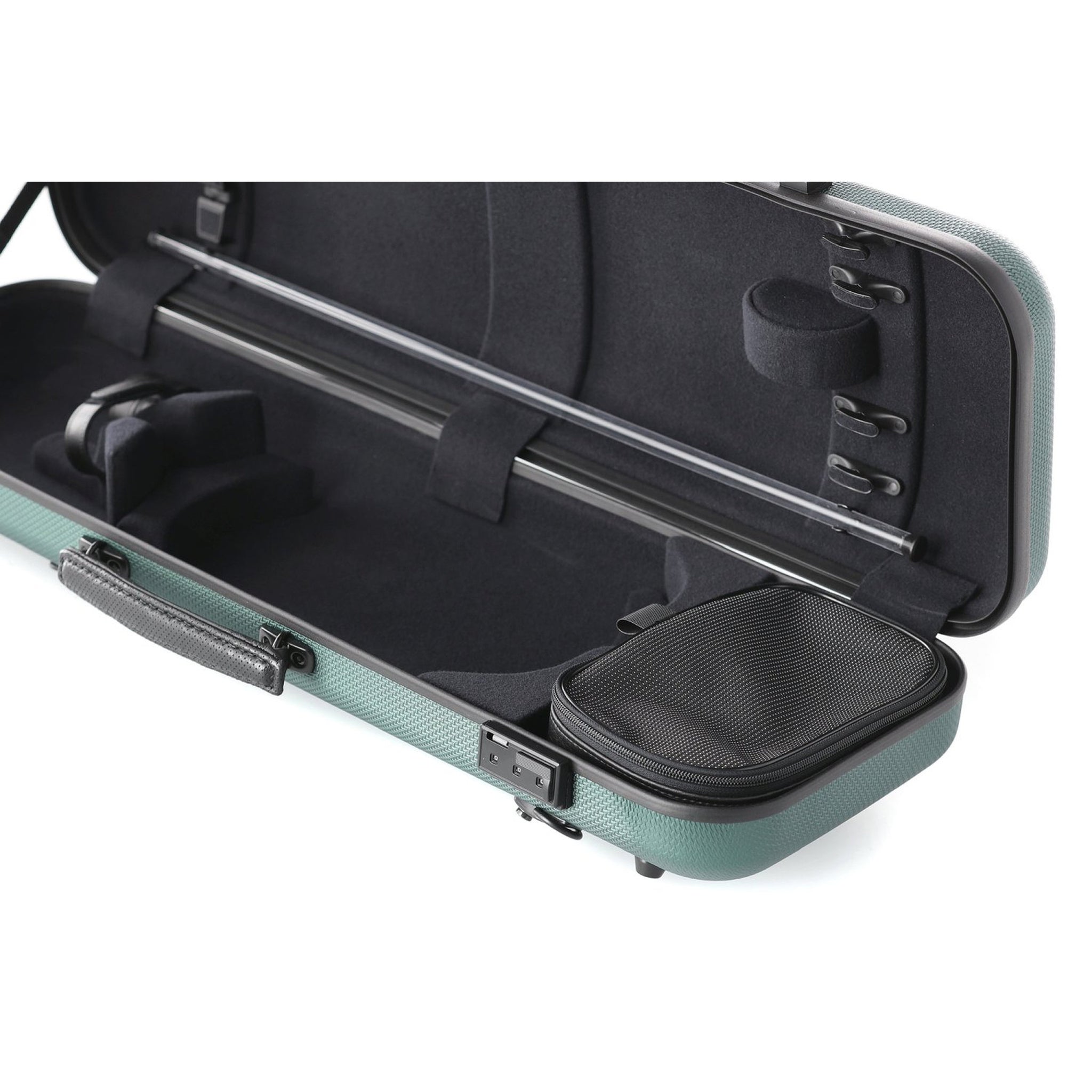 GEWA Violin Case, Air Avantgarde, Oblong, 4/4, Green/Black, Subway Handle