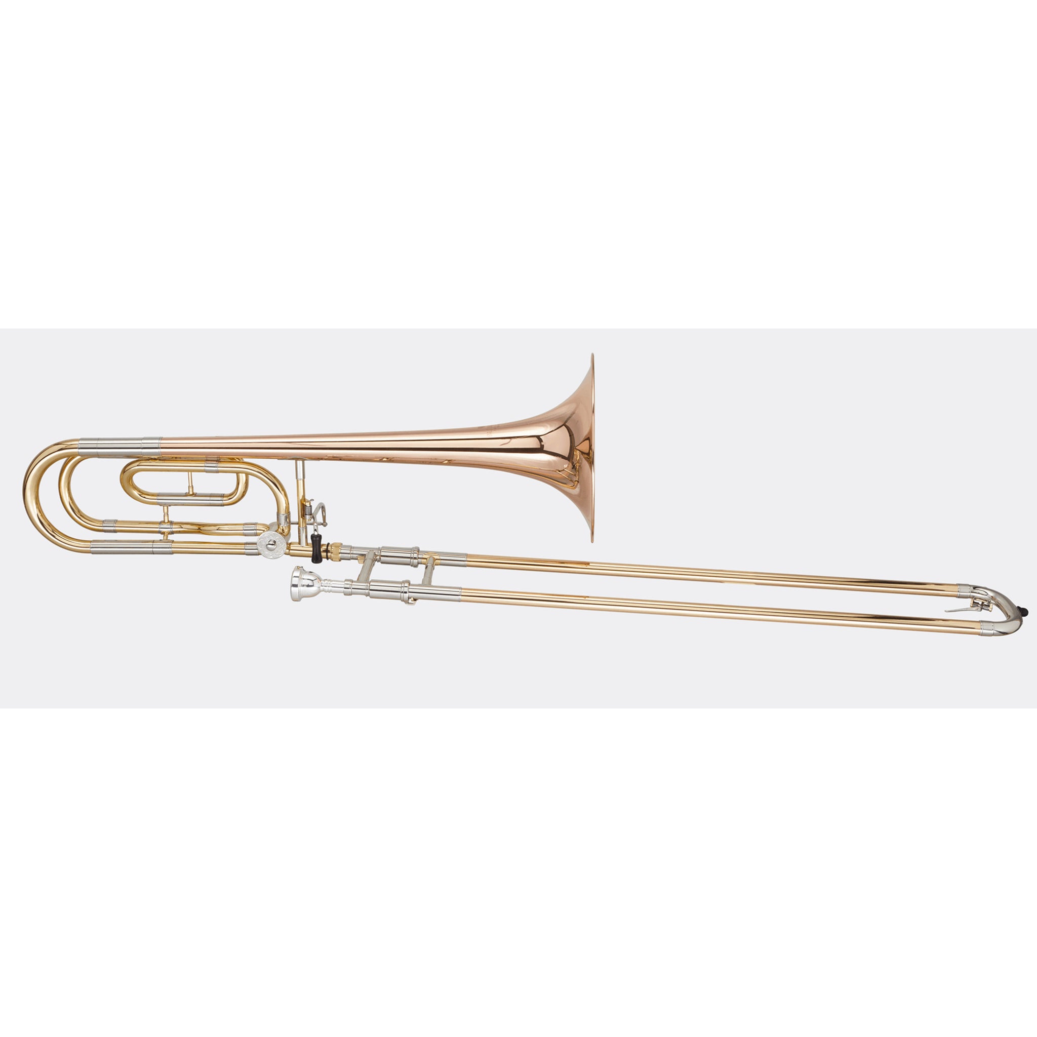Blessing Tenor Trombone .547" Bore, Traditional Wrap, F Rotor, Rose Brass Bell