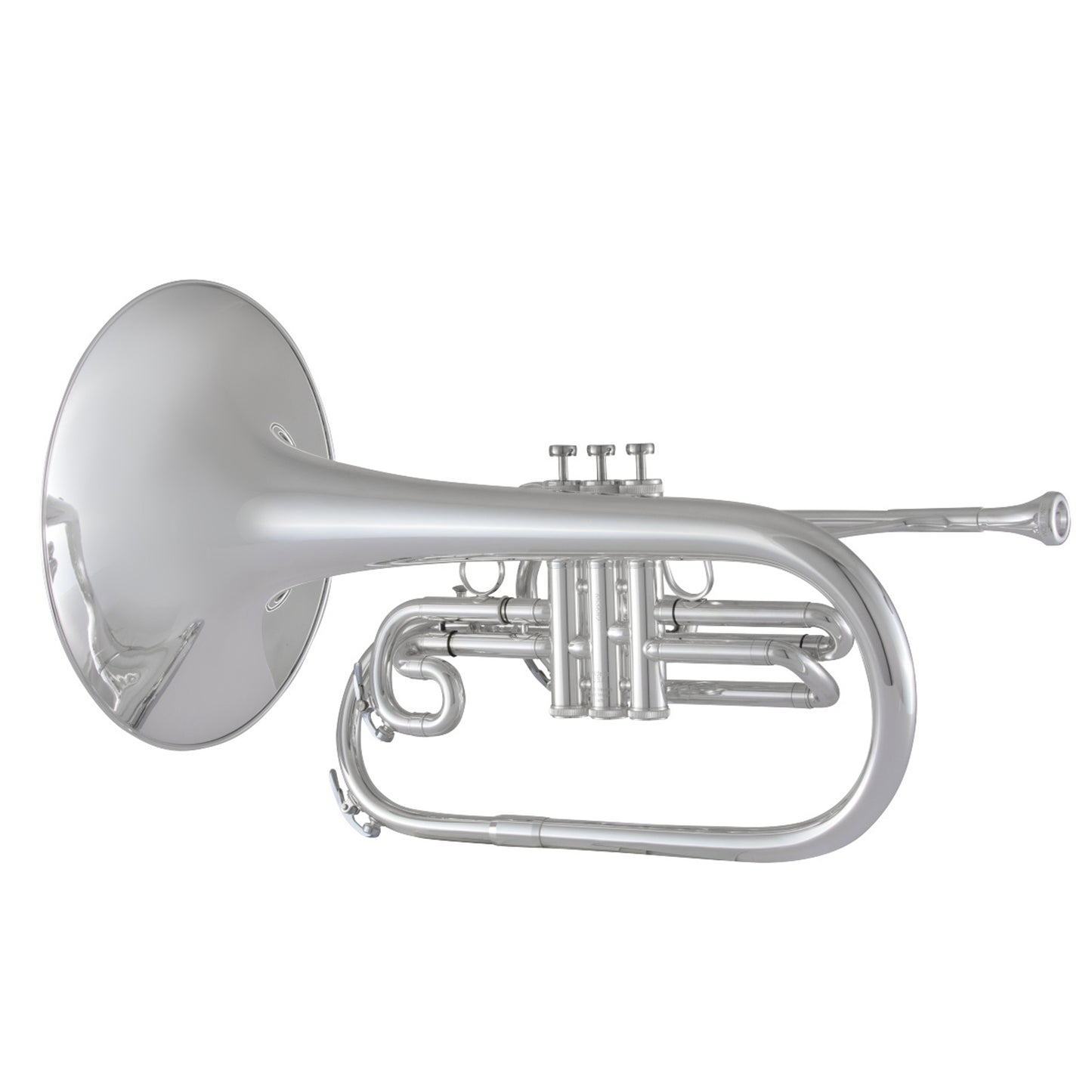 King KMP611 Ultimate Marching Mellophone Silver Plated