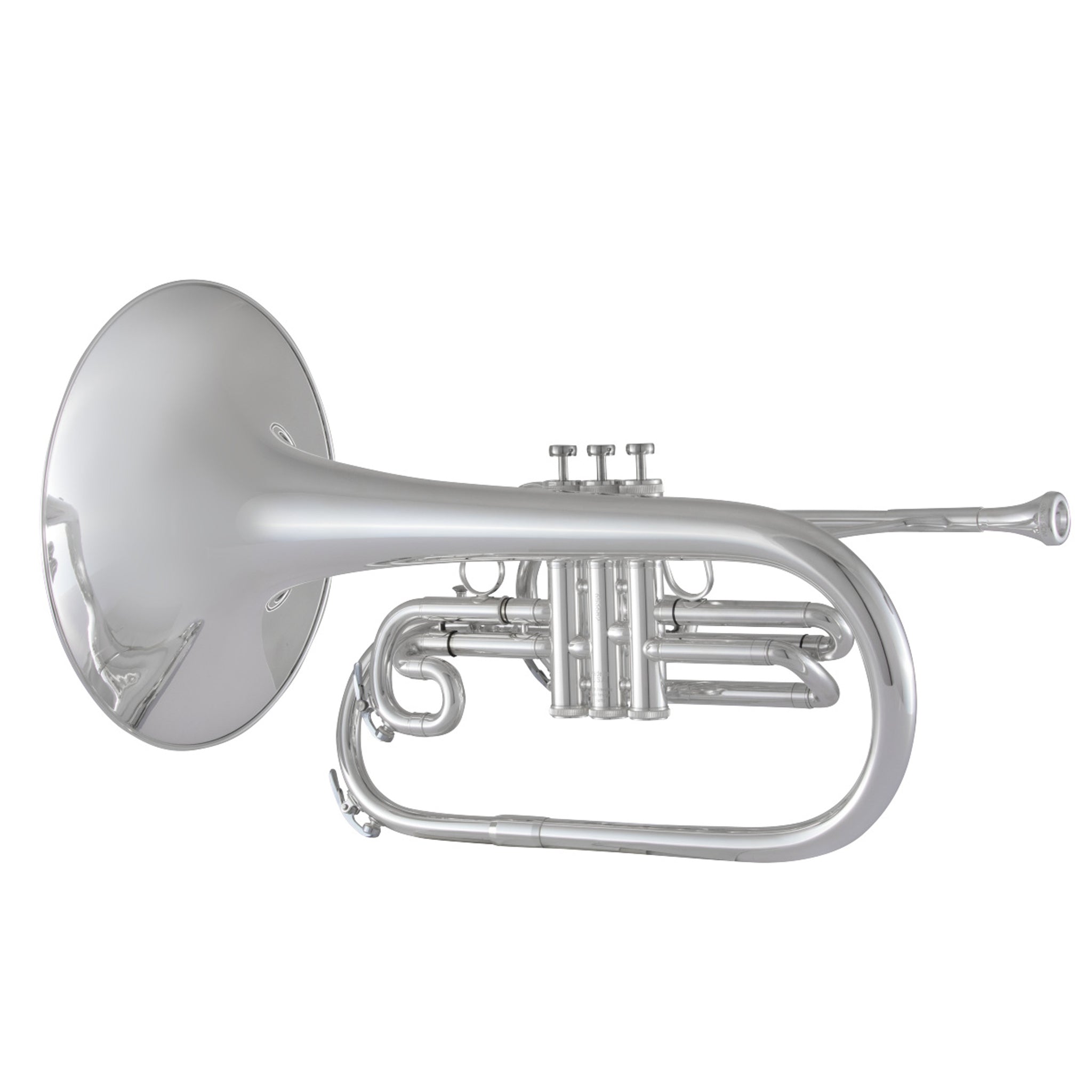 King KMP611 Ultimate Marching Mellophone Silver Plated