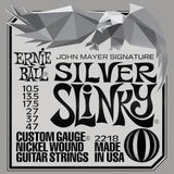 Ernie Ball John Mayer Silver Slinky Nickel Wound Electric Guitar Strings 10.5-47