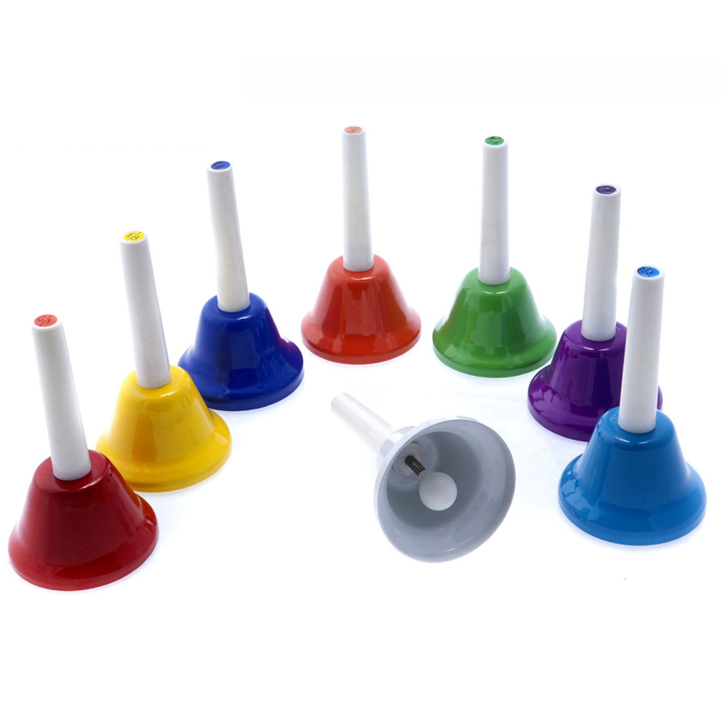 D'Luca Kids Musical Hand Bell Set of 8 Notes