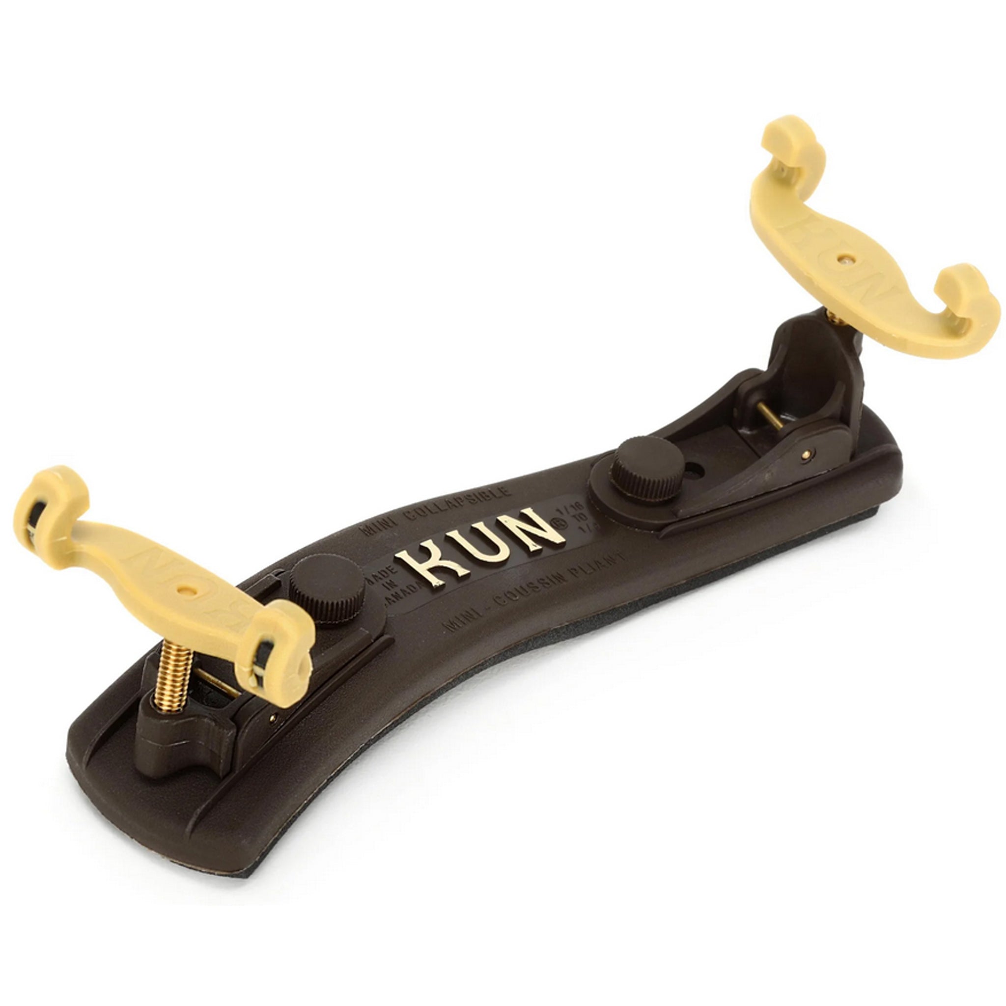 Kun Violin Shoulder Rest, Collapsible, 1/4-1/16