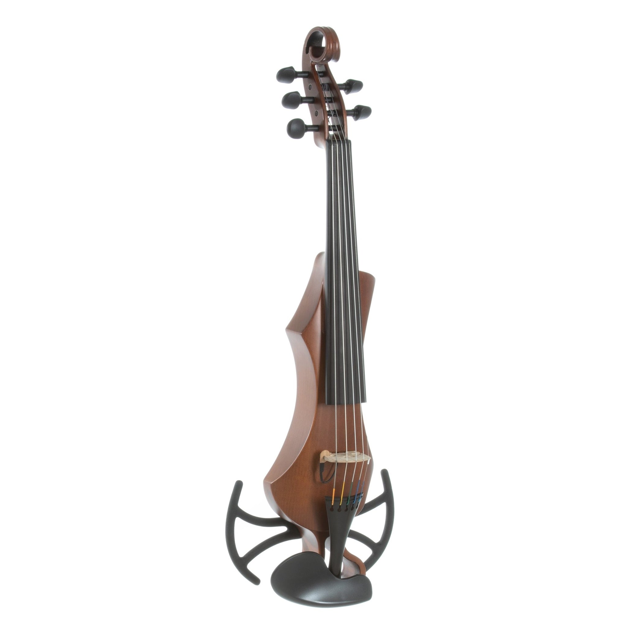 GEWA Novita 3.0 Electric 5-Strings Violin, Golden Brown, With Universal Shoulder Rest Adapter