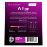Elixir Phosphor Bronze Acoustic Guitar Strings, NANOWEB Light/Medium (.012-.056)