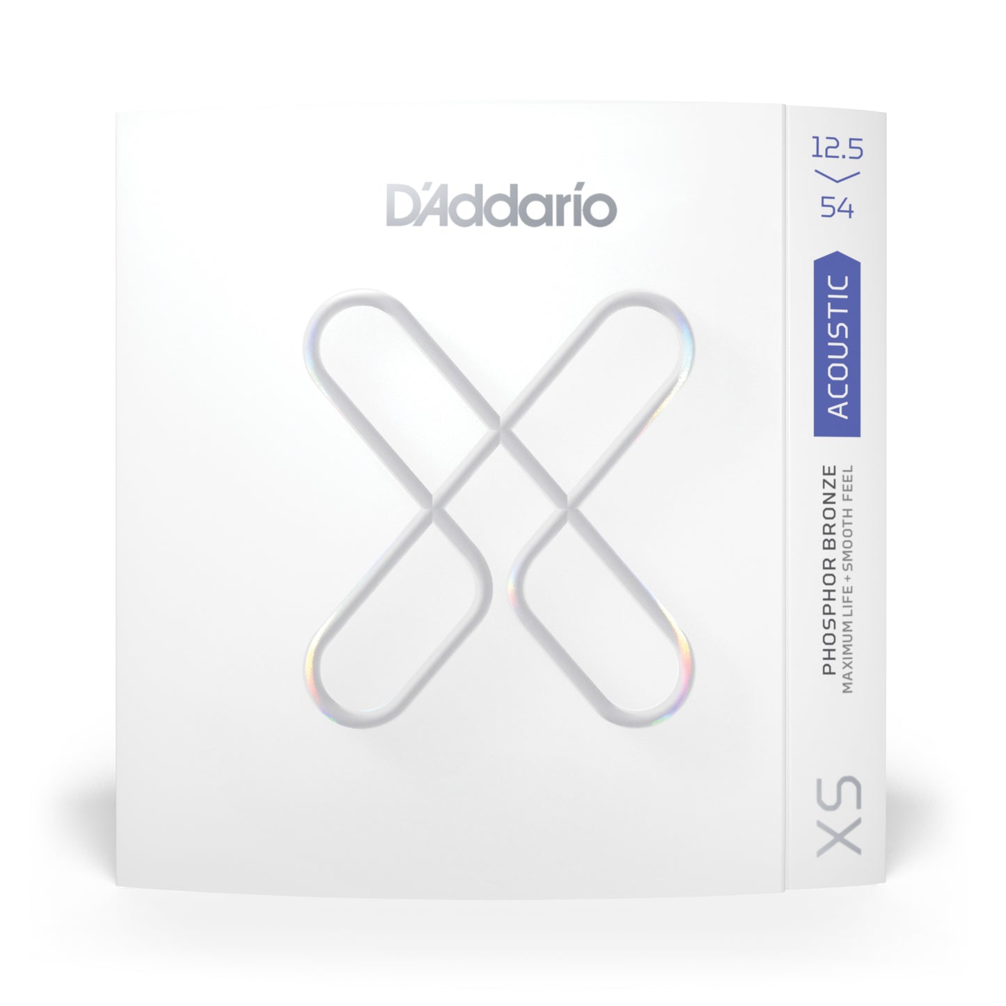 D'Addario XS Phosphor Bronze Acoustic Guitar Strings, Light Plus, 12.5-54
