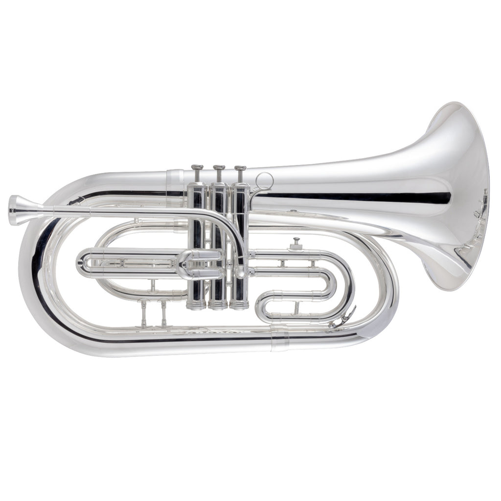 King 1130SP Ultimate Marching Bb Euphonium Silver Plated PlayMusic123