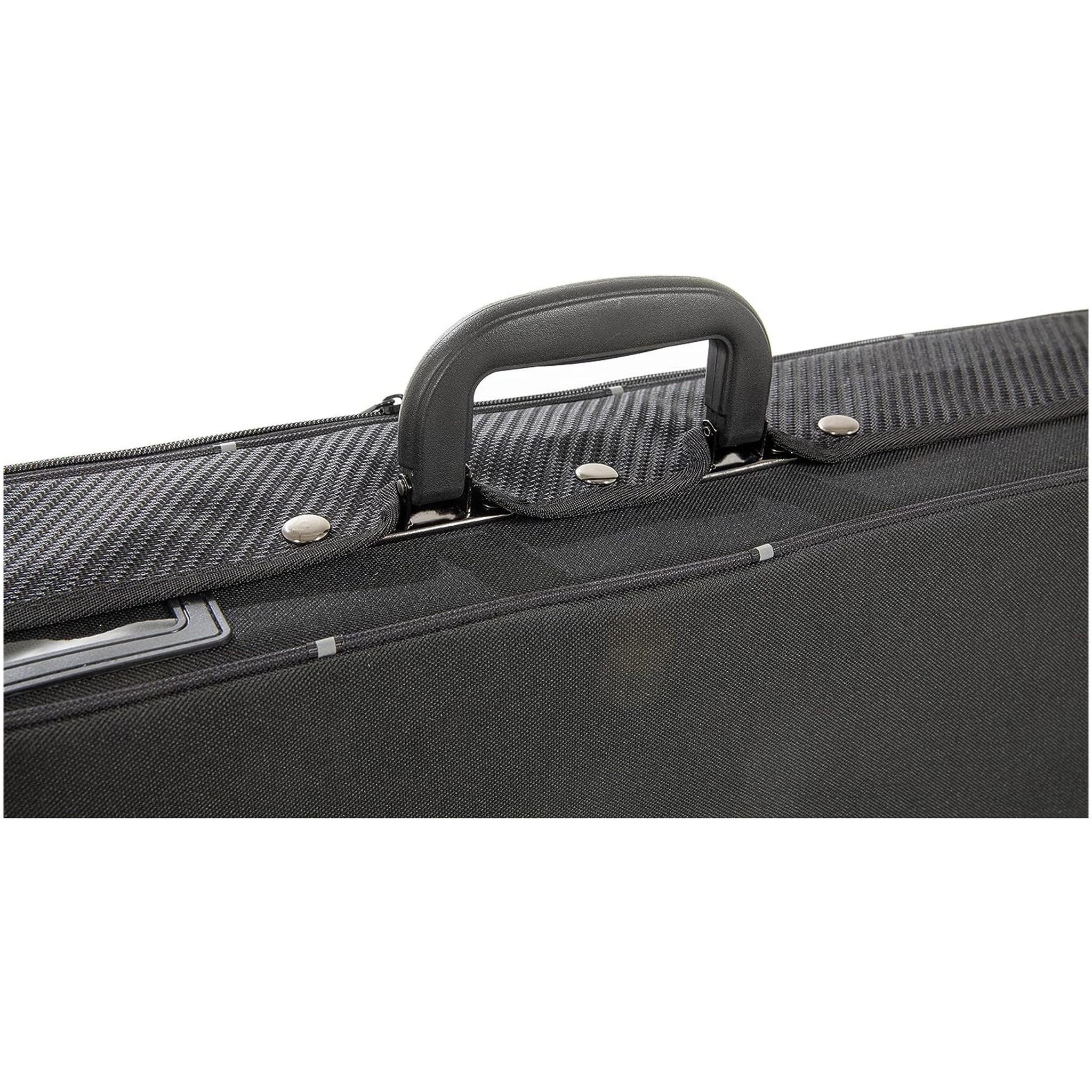 GEWA Violin Case, Aspirante, Oblong, 1/16, Carbon-Optic Black/Anthracite