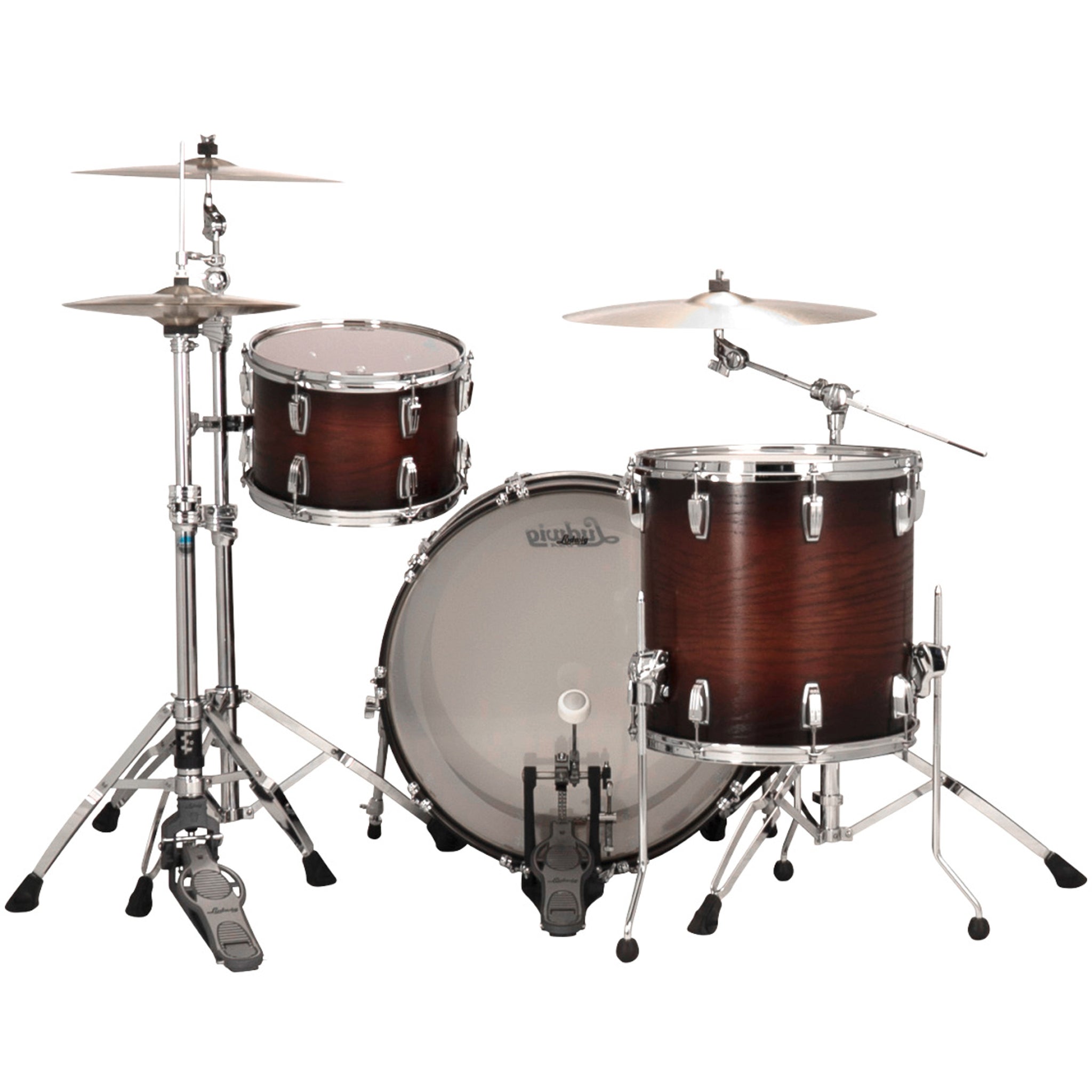 Ludwig Classic Oak Pro Beat 3-piece Acoustic Drum Set Shell Pack Brown Burst