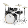 Dixon Spark Birch 5pc Satin Black Acoustic Drum Shell Pack