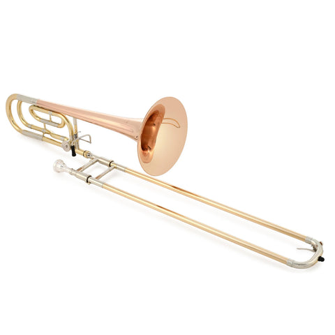 Blessing Tenor Trombone .547" Bore, Traditional Wrap, F Rotor, Rose Brass Bell