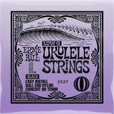 Ernie Ball Concert/Tenor Wound Low G Nylon Ball End Ukulele Strings - Black