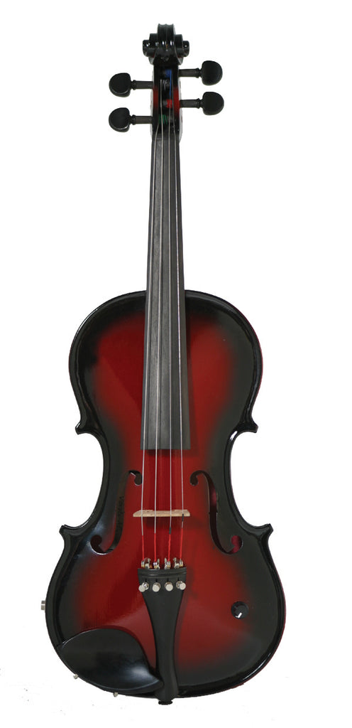Barcus Berry BAR-AEVR Vibrato-AE Series Acoustic Electric Violin. Red Berry