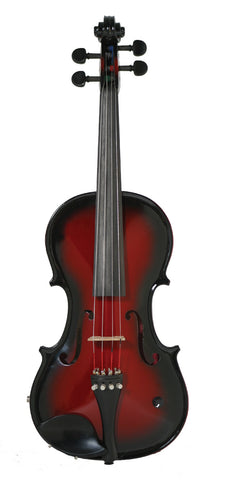Barcus Berry BAR-AEVR Vibrato-AE Series Acoustic Electric Violin. Red Berry