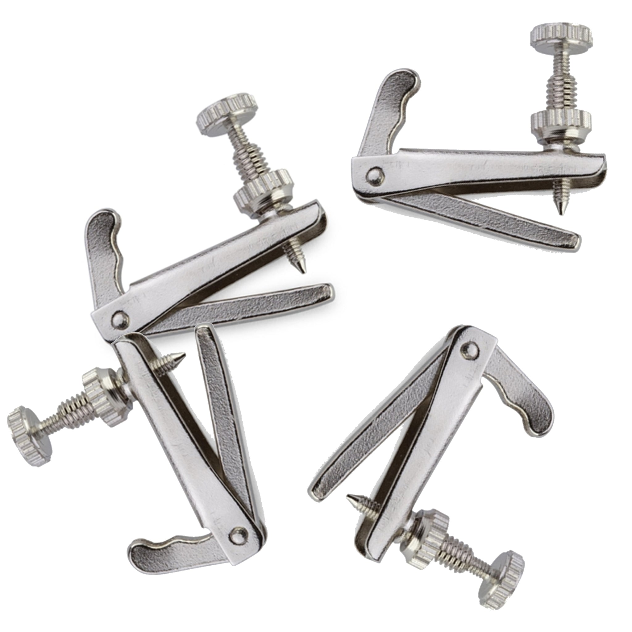 D'Luca Nickel Violin Fine Tuners Adjusters for 3/4 and 4/4 Size, 4 Pack