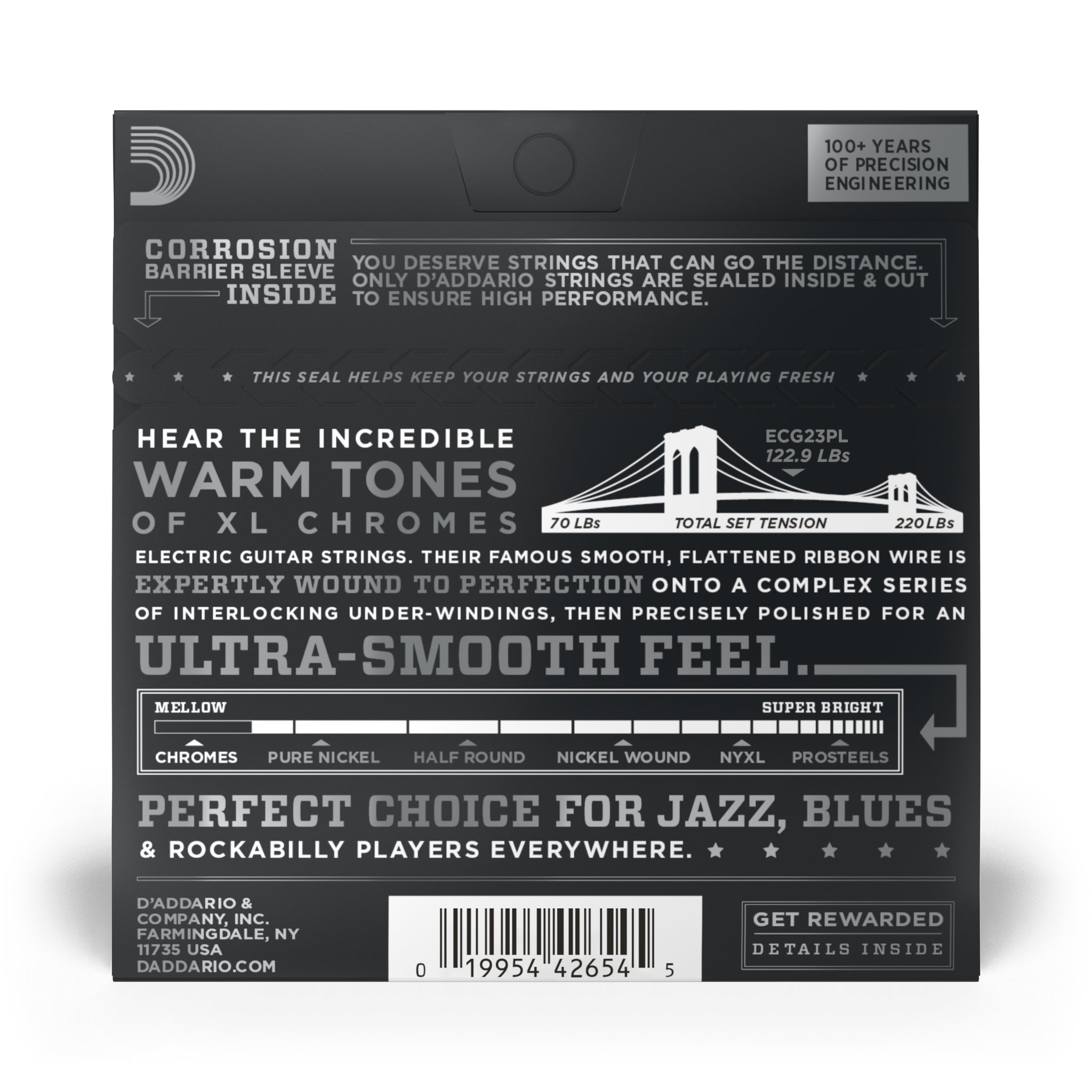 D'Addario 10-48 Extra Light, Plain Third, XL Chromes Electric Guitar Strings