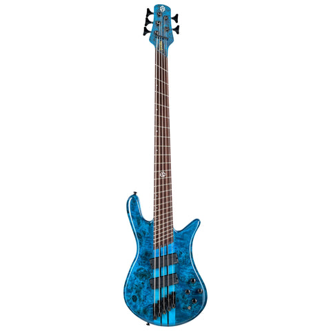 Spector NS Dimension 5 String Electric Bass Black and Blue