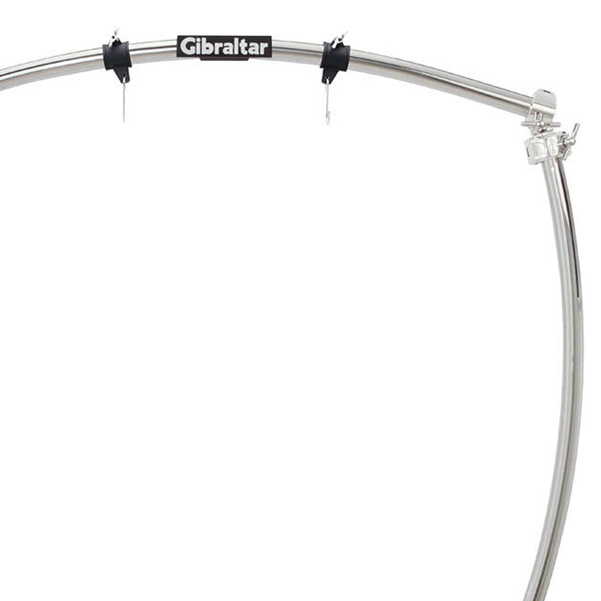 Gibraltar Gong Rack Stand Large Curved Bar with Chrome Clamps