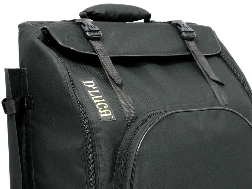 D'Luca Heavy Duty Waterproof Accordion Gig Bag for 34 Keys / Chromatic Size, Black